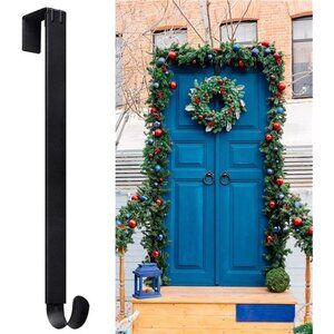 Adjustable Wreath Hanger from 15-24Inch, Metal Wreath Hook for Front Door, 20lb